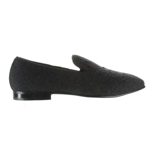 Tallia Enrico Crest Gray Embroidered Wool Loafer Slip On Men’s Sz US 8 EU 41 EUC m_67bb6a01a2c69e34ac951cd9.jpg main image 3